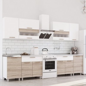 Кухня Айсбери 2.4 м (Белый/Дуб Сонома) в Миассе - miass.mebel24.online | фото