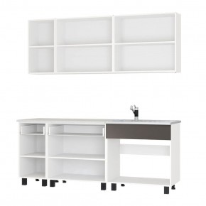 Кухня Дакота 2,0 (бетон пайн/графит) в Миассе - miass.mebel24.online | фото 2