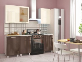 Кухня Танго модульная шоколад-ваниль в Миассе - miass.mebel24.online | фото 2