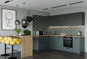 Кухня угловая Антрацит 2600х1600 (Стол. 38мм) в Миассе - miass.mebel24.online | фото 1