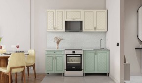 Кухня Версаль 2м Айвори/Васаби Готовое решение в Миассе - miass.mebel24.online | фото 2