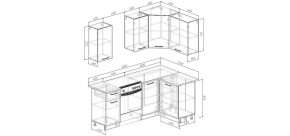 Кухонный гарнитур Антик 2000*1200 (Стол. 26мм) в Миассе - miass.mebel24.online | фото 2