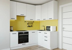 Кухонный гарнитур Белый Глянец 2200*1600 h950 (Стол. 38мм) в Миассе - miass.mebel24.online | фото