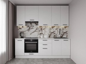 Кухонный гарнитур Белый Глянец 2400 h950 (Стол. 38мм) в Миассе - miass.mebel24.online | фото