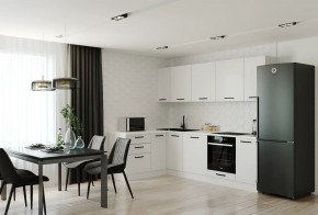 Кухонный гарнитур Белый Глянец 2600*1600 (Стол. 38мм) в Миассе - miass.mebel24.online | фото