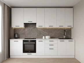 Кухонный гарнитур Белый Глянец 3000 h950 (Стол. 26мм) в Миассе - miass.mebel24.online | фото