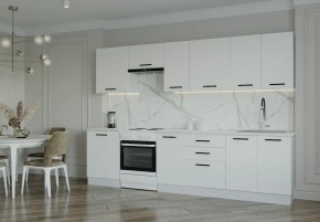 Кухонный гарнитур Белый Глянец 3000 (Стол. 38мм) в Миассе - miass.mebel24.online | фото