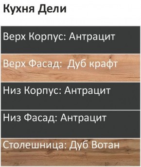 Кухонный гарнитур Дели 1800 (Стол. 26мм) в Миассе - miass.mebel24.online | фото 3