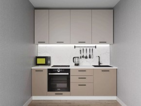 Кухонный гарнитур Каппучино 2200 h950 (Стол. 26мм) в Миассе - miass.mebel24.online | фото