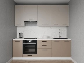 Кухонный гарнитур Каппучино 2400 h950 (Стол. 38мм) в Миассе - miass.mebel24.online | фото