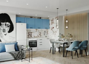 Кухонный гарнитур Капри 2550 (Стол. 26мм) в Миассе - miass.mebel24.online | фото