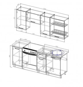 Кухонный гарнитур Лада 2000 (Стол. 38мм) в Миассе - miass.mebel24.online | фото 2