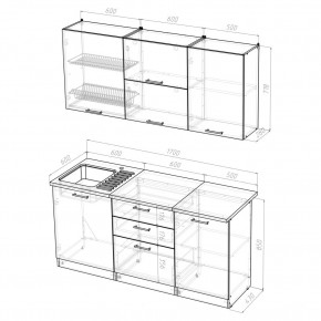 Кухонный гарнитур Лира Экстра 1700 в Миассе - miass.mebel24.online | фото 4