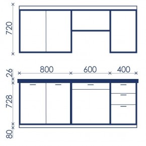Кухонный гарнитур Ольвия-6 (1.8м) в Миассе - miass.mebel24.online | фото 4