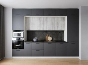 Кухонный гарнитур Санторини 3400 (Стол. 38мм) в Миассе - miass.mebel24.online | фото