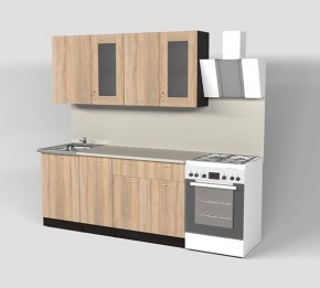 Кухонный гарнитур Симона демо 1700 (Венга/Дуб Сонома) в Миассе - miass.mebel24.online | фото 1