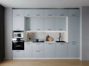 Кухонный гарнитур Смоки 3400 (Стол. 26мм) в Миассе - miass.mebel24.online | фото