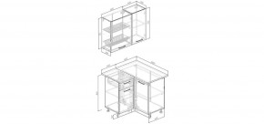 Кухонный гарнитур Старое Дерево 1000*1000 (Стол. 38мм) в Миассе - miass.mebel24.online | фото 2