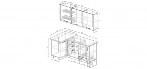 Кухонный гарнитур Старое Дерево 1000*1800 (Стол. 26мм) в Миассе - miass.mebel24.online | фото 2