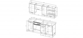 Кухонный гарнитур Старое Дерево 2000 (Стол. 26мм) в Миассе - miass.mebel24.online | фото 2