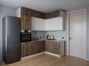 Кухонный гарнитур Старое Дерево 2200*1700 (Стол. 38мм) в Миассе - miass.mebel24.online | фото