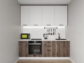 Кухонный гарнитур Старое Дерево 2200 h950 (Стол. 26мм) в Миассе - miass.mebel24.online | фото