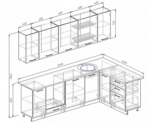 Кухонный гарнитур угловой Бланка 2600х1600 (Стол. 38мм) в Миассе - miass.mebel24.online | фото 2