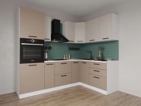 Кухонный гарнитур угловой Каппучино 2400*1600 (Стол. 26мм) в Миассе - miass.mebel24.online | фото