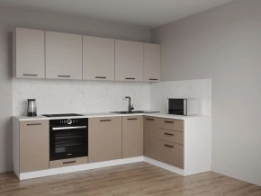 Кухонный гарнитур угловой Каппучино 2600*1600 (Стол. 38мм) в Миассе - miass.mebel24.online | фото