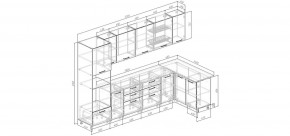 Кухонный гарнитур угловой Каппучино 3200*1400 (Стол. 26мм) в Миассе - miass.mebel24.online | фото 2