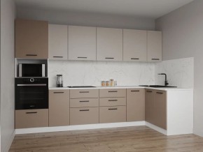 Кухонный гарнитур угловой Каппучино 3200*1400 (Стол.38мм) в Миассе - miass.mebel24.online | фото