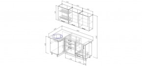 Кухонный гарнитур угловой Капри 1000*1800 (Стол. 38мм) в Миассе - miass.mebel24.online | фото 2
