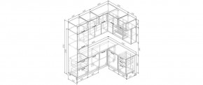Кухонный гарнитур угловой Крафт 2200*1700 (Стол. 38мм) в Миассе - miass.mebel24.online | фото