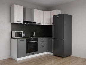 Кухонный гарнитур угловой Санторини 2200*1000 (Стол. 26мм) в Миассе - miass.mebel24.online | фото