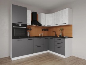 Кухонный гарнитур угловой Санторини 2400*1600 (Стол. 26мм) в Миассе - miass.mebel24.online | фото