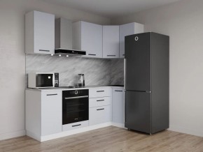 Кухонный гарнитур угловой Смоки 2200*1000 (Стол. 26мм) в Миассе - miass.mebel24.online | фото