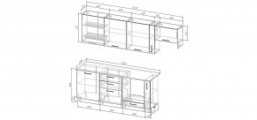 Кухонный гарнитур Умбра 2550 (Стол. 26мм) в Миассе - miass.mebel24.online | фото 2