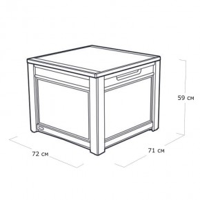 Квадратный сундук Cube Rattan 208 л в Миассе - miass.mebel24.online | фото 5