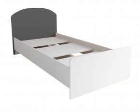ЛАВИС КРД 900.1 Кровать 900 (белый/графит софт) в Миассе - miass.mebel24.online | фото