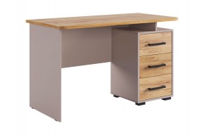 ЛАЙТ 2 Стол компьютерный (1200) кашемир/дуб крафт золотой в Миассе - miass.mebel24.online | фото