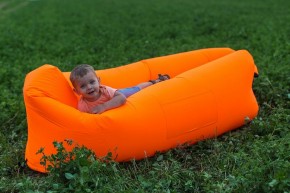 Лежак надувной Lamzac Airpuf Оранжевый в Миассе - miass.mebel24.online | фото 4