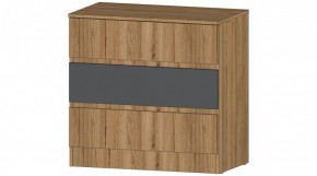 ЛЕНОРА Комод 3 ящика (графит) в Миассе - miass.mebel24.online | фото