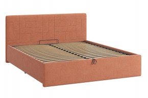 ЛОРА 2 Кровать с ПМ 1600 (персик) в Миассе - miass.mebel24.online | фото