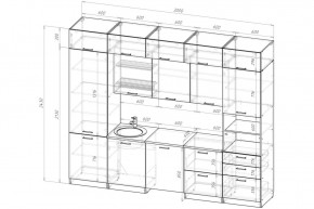 ЛОТОС Кухонный гарнитур Экстра 5 (3000 мм) в Миассе - miass.mebel24.online | фото 2