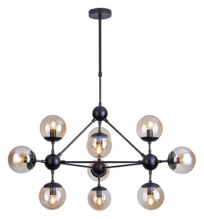 Люстра на штанге Arte Lamp Bolla A1664SP-10BK в Миассе - miass.mebel24.online | фото
