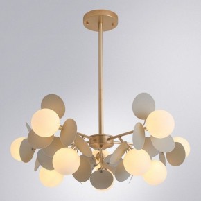 Люстра на штанге Arte Lamp Peacock A1369SP-10GY в Миассе - miass.mebel24.online | фото 2