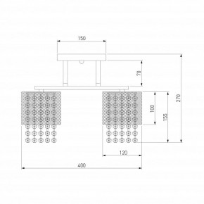Люстра на штанге Eurosvet Bonnie 30137/3 золото в Миассе - miass.mebel24.online | фото 4