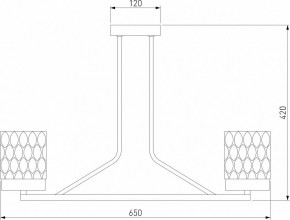 Люстра на штанге Eurosvet Calle 60127/6 латунь в Миассе - miass.mebel24.online | фото 4