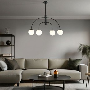 Люстра на штанге Eurosvet Cenacolo 30179/4 черный в Миассе - miass.mebel24.online | фото 2