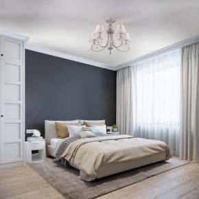 Люстра на штанге Eurosvet Incanto 60069/5 серебро в Миассе - miass.mebel24.online | фото 5